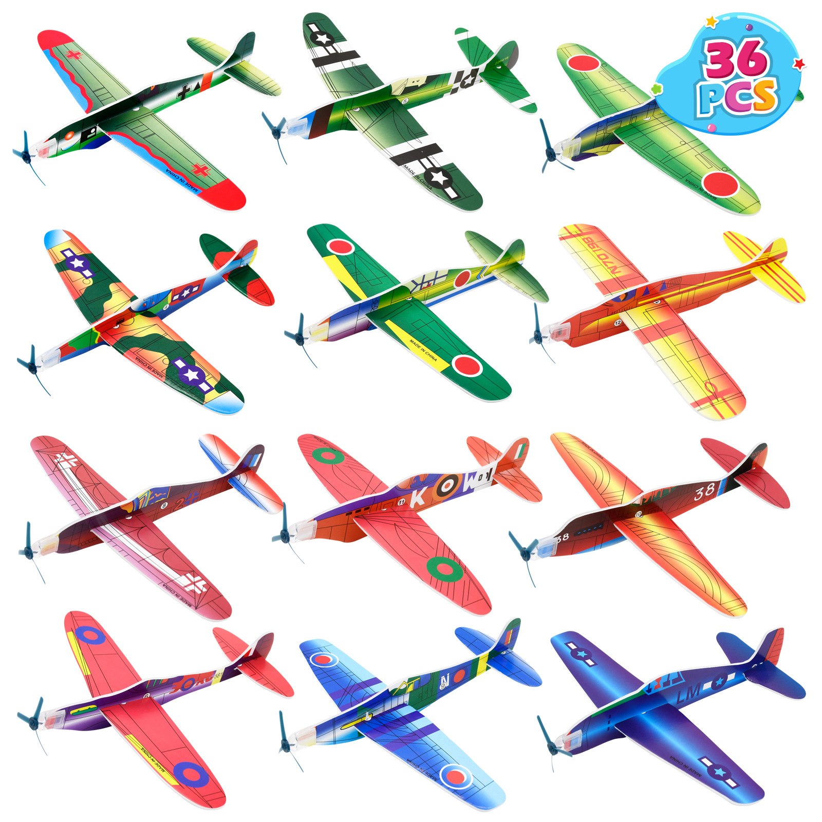 跨境新品益智玩具 飛機(jī)航空模型，耐摔拼裝滑翔機(jī)，點(diǎn)燃兒童戶外科教飛行夢